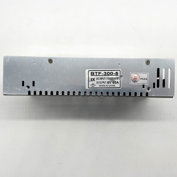 BTF-300-5 CCTV Power Supply with Fan 5V 60A Output-110V/220V Input Selector-New - Picture 5 of 6